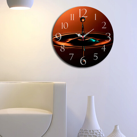 Ceas de perete, ms-09, mdf, ø40 cm, multicolor