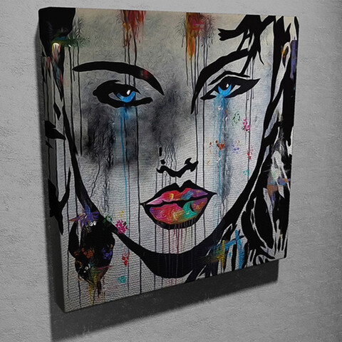 Tablou decorativ, kc127, canvas, dimensiune: 45 x 45 cm, multicolor