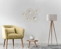 Decoratiune de perete Shapes, Homemania, 78 x 58 cm, metal/sticla