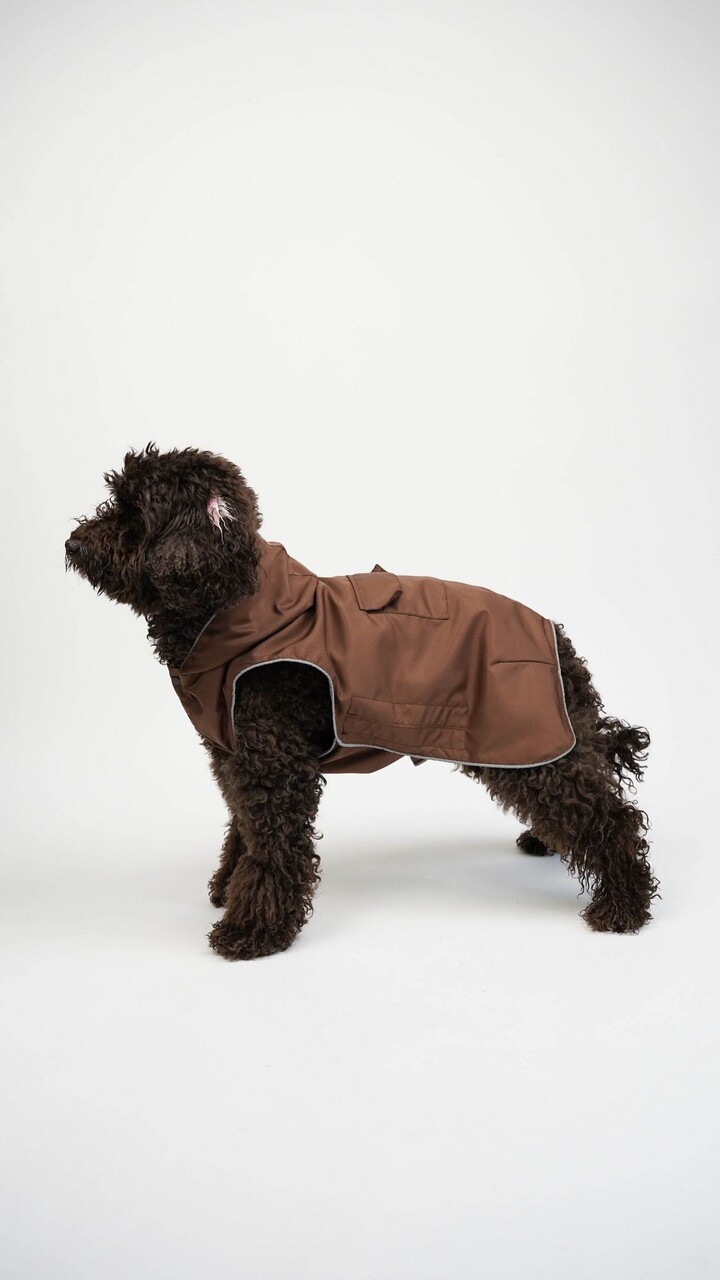Hanorac pentru câini, Paws &amp; Whiskers, Daily Raincoat, Maro - view 3