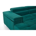 Coltar extensibil dreapta 5 locuri ELTAP, Edr-106, Eduardo, 337x205x88 cm, lemn/poliester, turcoaz