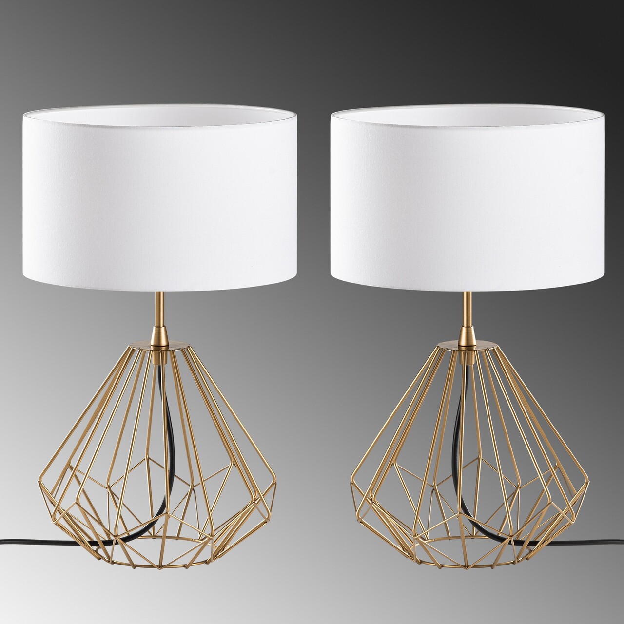 Set de lămpi de masă, Opviq, 892OPV2216, Auriu - imagine 6