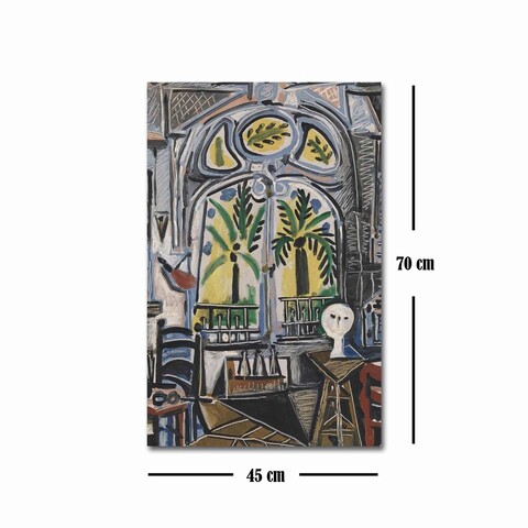 Tablou decorativ, FAMOUSART-106, Canvas, Dimensiune: 45 x 70 cm, Multicolor