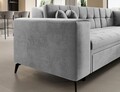 Coltar extensibil dreapta 4 locuri ELTAP, Sol-41, Solange, 292x196x84 cm, lemn/poliester, gri deschis