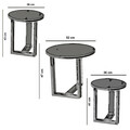 Set masute 3 piese, Comforty, Mira, Maro