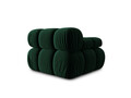 Modul stanga pentru canapea, 1 loc, Bellis-51, Micadoni Home, 94x94x70 cm, catifea, verde bottle