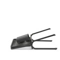 Scurgator de vase cu suport tacamuri, pliabil, Brabantia, SinkSide, 33x37x31.5 cm, aluminiu, gri inchis