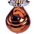 Glob Reindeer w line, Decoris, 5.5x5.5x11.5 cm, plastic, maro