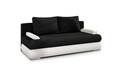 Canapea extensibila 3 locuri ELTAP, Milo, 213x95x90 cm, lemn/poliester, negru