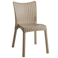 Set mobilier de gradina 5 piese Explore-Confident, Pakoworld, masa si 4 scaune, 150x90x73.5 cm, polipropilena, cappuccino