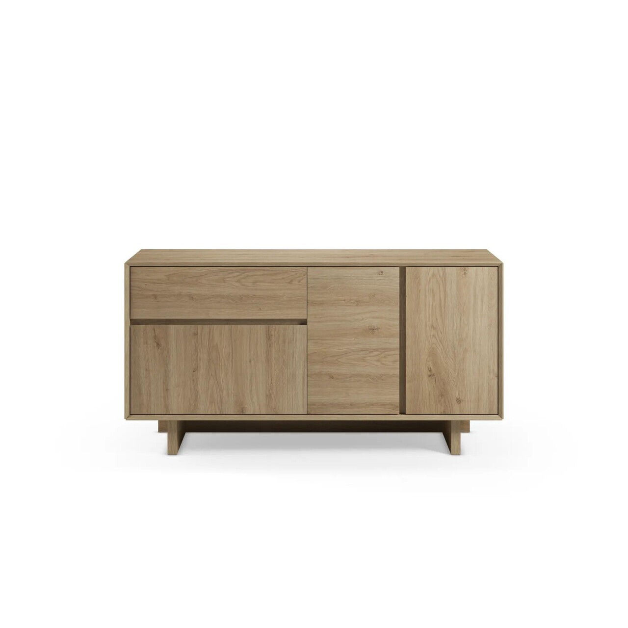 Consola, Hanah Home, Carpi, 146x76x45 cm, PAL, Maro — imaginea 5