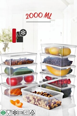 Set recipiente depozitare, Hermia, 639OKK1259, Transparent