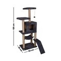 Casă pentru pisici, Paws & Whiskers, Pandora, MATERIAL TEXTIL WELSOFT, Antracit