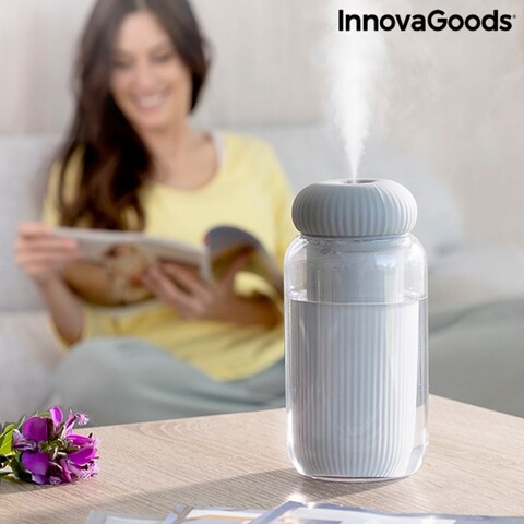 Umidificator cu ultrasunete si difuzor de aromaterapie cu led stearal innovagoods