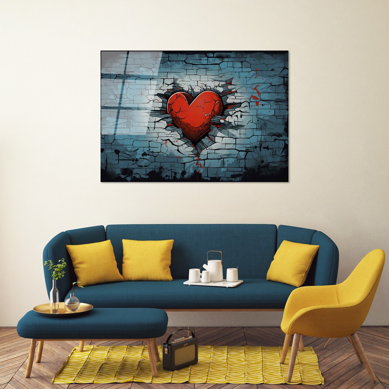 Tablou decorativ, UV-1172, 70 x 100 cm, Multicolor - view 3