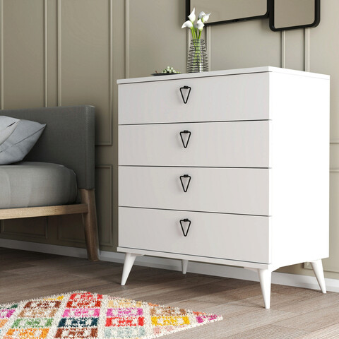 Dulap, mezza, versa-ce 3614, 80x90.8x45 cm, alb