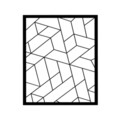 Decoratiune de perete, Moodboard 2, Metal, Dimensiune: 50 x 60 cm, Negru