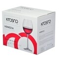 Set 6 pahare pentru vin rosu, Krosno, Venezia, 350 ml, sticla cristal