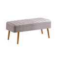 Banca, Vella, Vina 0701, 90x39x40 cm, PAL, Pin Atlantic / Gri