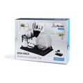 Scurgator de vase cu suport tacamuri Double FR-4028AD, Luigi Ferrero, 43x38.5x22 cm, aluminiu rezistent la rugina