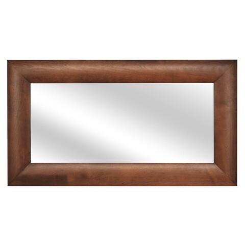 Oglinda pentru consola cu 1 sertar, luvru, l.55 l.3 h.100, mdf/pal furniruit/sticla, maro