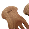 Set 2 furculite salata Mooka, Homla, 18 cm, lemn, natur