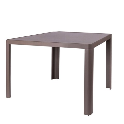 Masa pentru gradina Stella, 90 x 90 x 75 cm, aluminiu, gri BigBuy Home