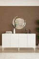 Consola, Hanah Home, Gumus 150, 150x79x32 cm, Alb