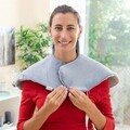 Perna electrica cu incalzire pentru gat si umeri Sholkad, InnovaGoods, zona cervicala, 60 × 45 cm, ergonomica, gri