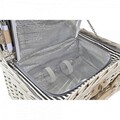 Cos de picnic pentru 4 persoane, DKD Home Decor, 40 x 28 x 20 cm  , rachita, bej