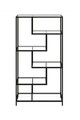 Corp biblioteca, Modara, By-30, Negru / Transparent