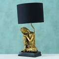 Lampa de masa Buddha, Boltze, 24x48 cm, 1 x E27, 40W, polirasina, auriu