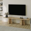 Comoda TV, Neostill, Mushroom, 180x40x42 cm, PAL, Maro