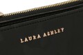 Portofel Gilbert, Laura Ashley, 15x3x10 cm, piele ecologica, negru