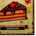 Placuta decorativa Chocolate Cake, Creaciones Meng, 25x33 cm, fier
