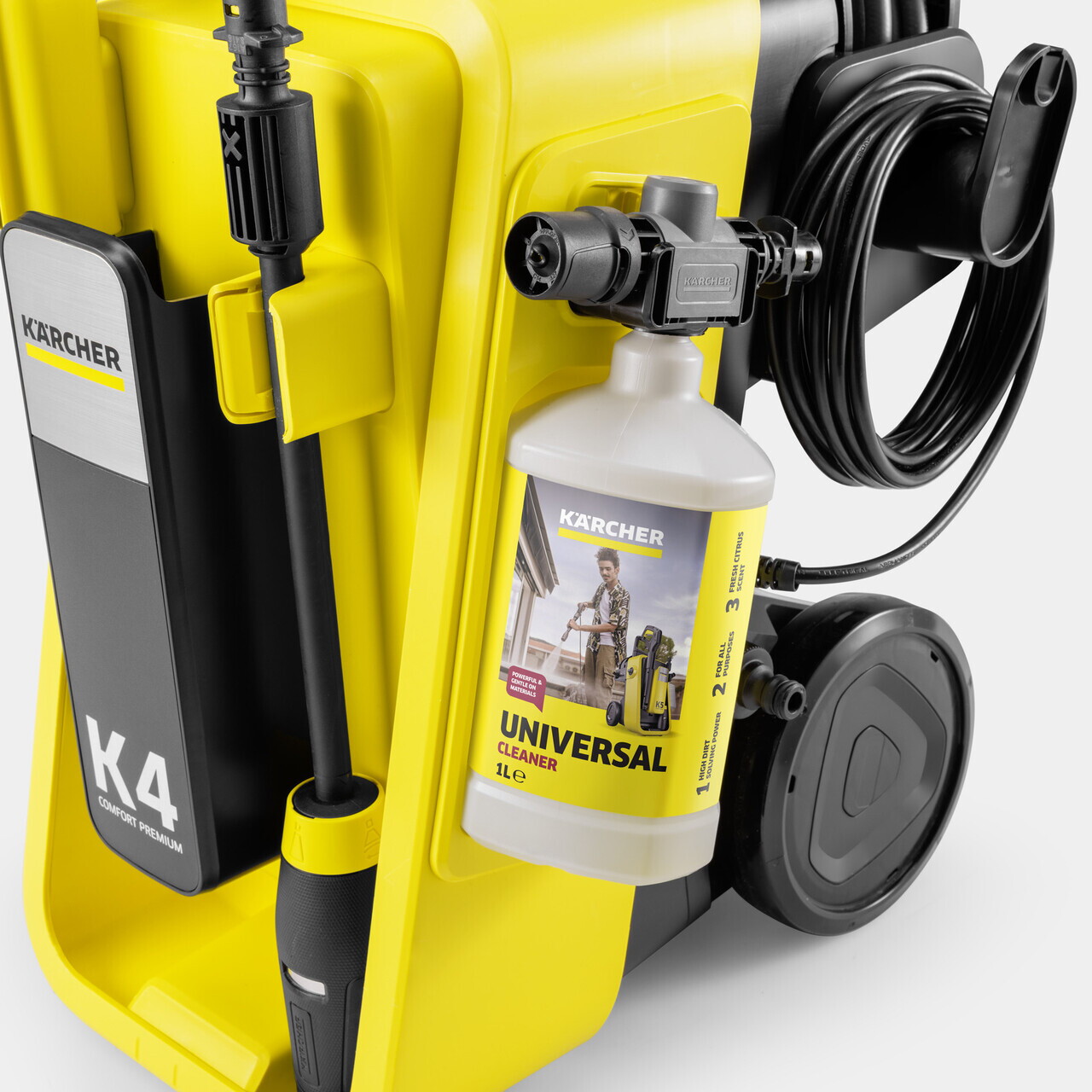 Aparat de spalat cu presiune K 4 Comfort Premium Home, Karcher, galben — imaginea 4