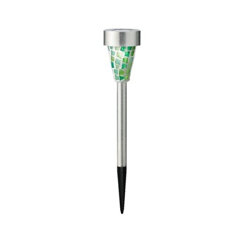 Poza Lampa de gradina Mosaic Stake, Lumineo, 7.3x28 cm, otel inoxidabil, verde