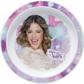 Farfurie intinsa Violetta, Disney, 22 cm, plastic, multicolor