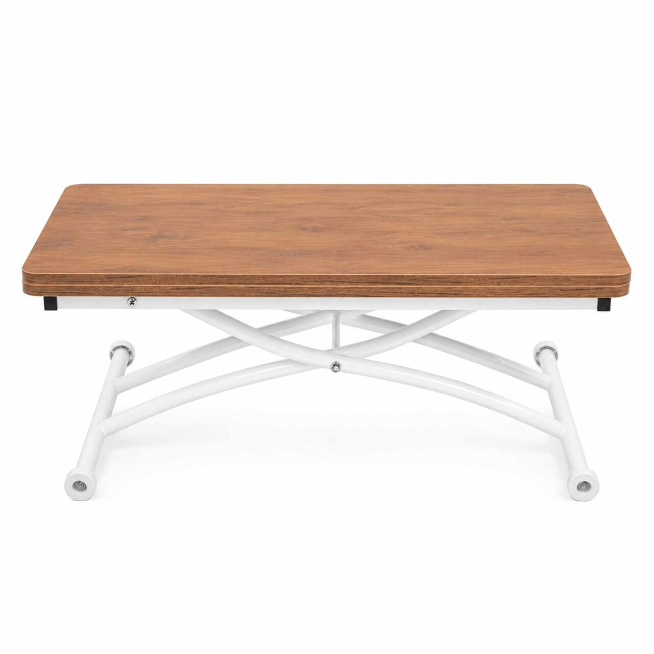 Masuta de cafea, Hanah Home, Mini Juppo Ext, MDF, Nuc/Alb — imaginea 5