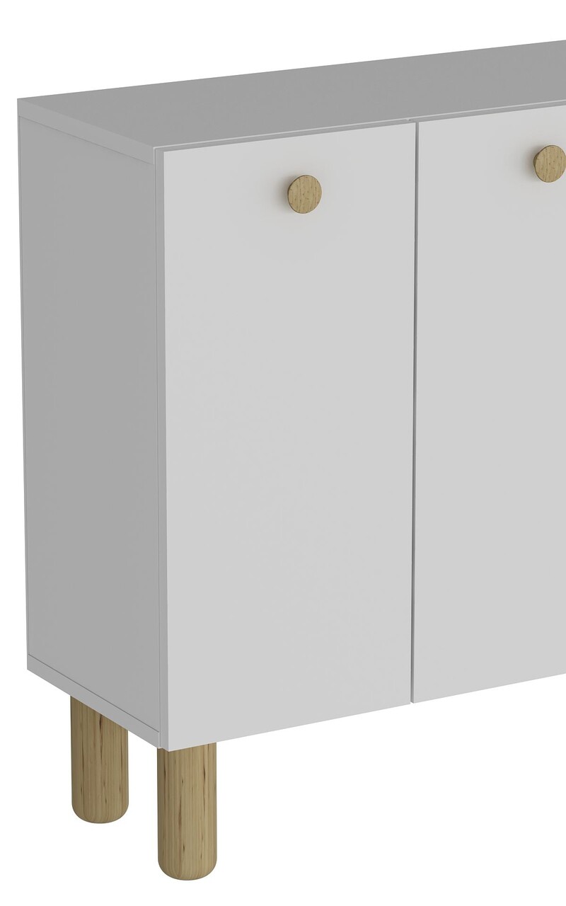Consola, Hanah Home, Ilay Bohem, 120x80x29.6 cm, PAL , Stejar alb / safir - view 5