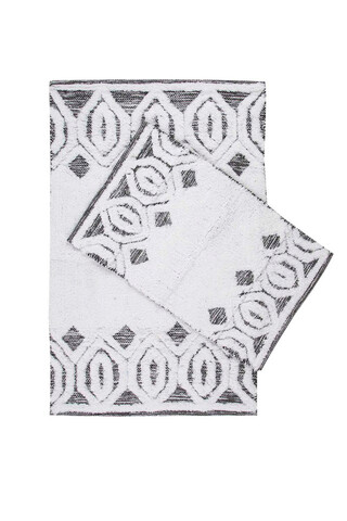 Set covoraș de baie (2 bucăți), Irya Home, Sherry, Bumbac, Gri Irya Home