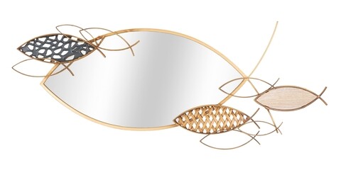 Oglinda de perete fish, mauro ferretti, 91x39 cm, fier/mdf, multicolor
