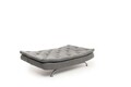 Canapea extensibila cu 3 locuri, Futon, 859FTN2897, Metal , Gri deschis