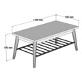 Masuta de cafea SakuraPuqa Design, 110x55x47 cm, aluna