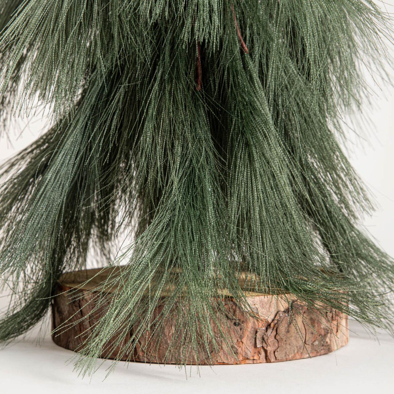 Brad artificial Canne, Homla, 60 cm, poliester/lemn/fier, verde