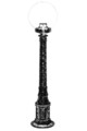 Lampadar de exterior, Avonni, 685AVN1151, Plastic ABS, Maro