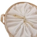 Cos pentru rufe Stars, Versa, 38 x 38 x 48 cm, poliester, bej
