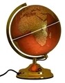 Decoratiune luminoasa Globe Globe, Mauro Ferretti, Ø25x38 cm, 1 x 40W, negru/auriu