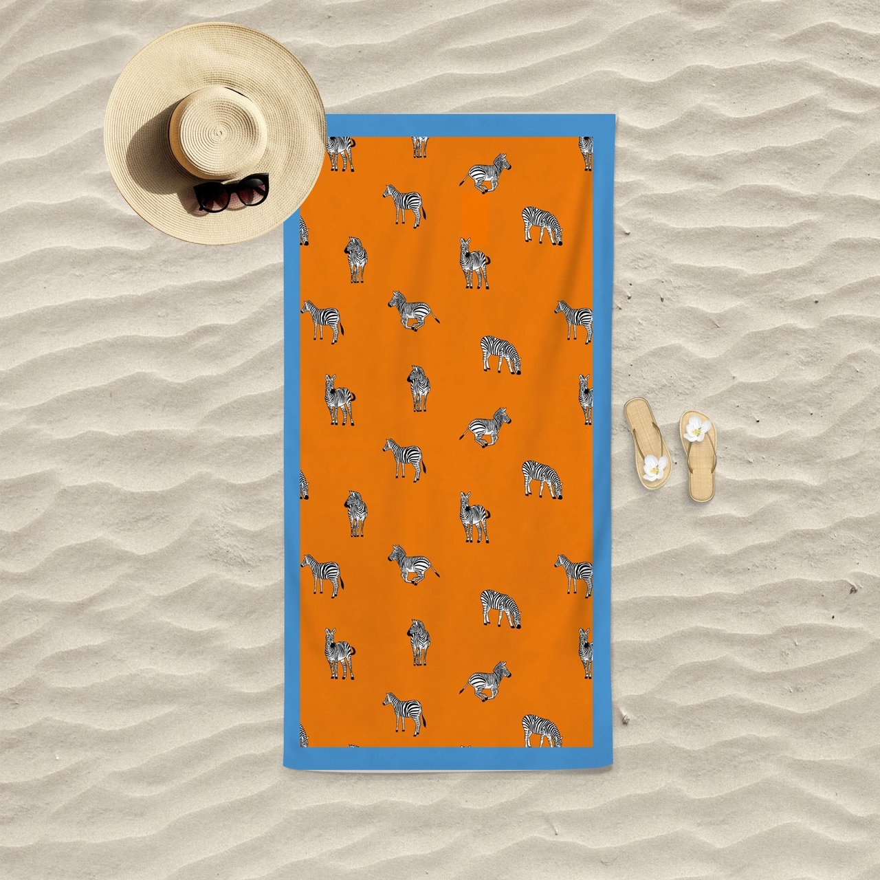 Prosop de plaja, L'essentiel Maison, BT2023004, 75x150 cm, Portocaliu - view 2