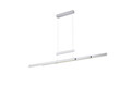 Lustra Trajan, TRIO, 150.5x6x150 cm, 45W, 1x SMD, metal, argintiu mat